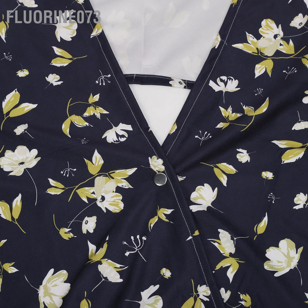 Fluorine073 Yếm dành cho người lớn Có thể tái sử dụng giặt được Lớn Thân thiện với làn da Mềm thấm nước Bảo vệ quần áo cao tuổi