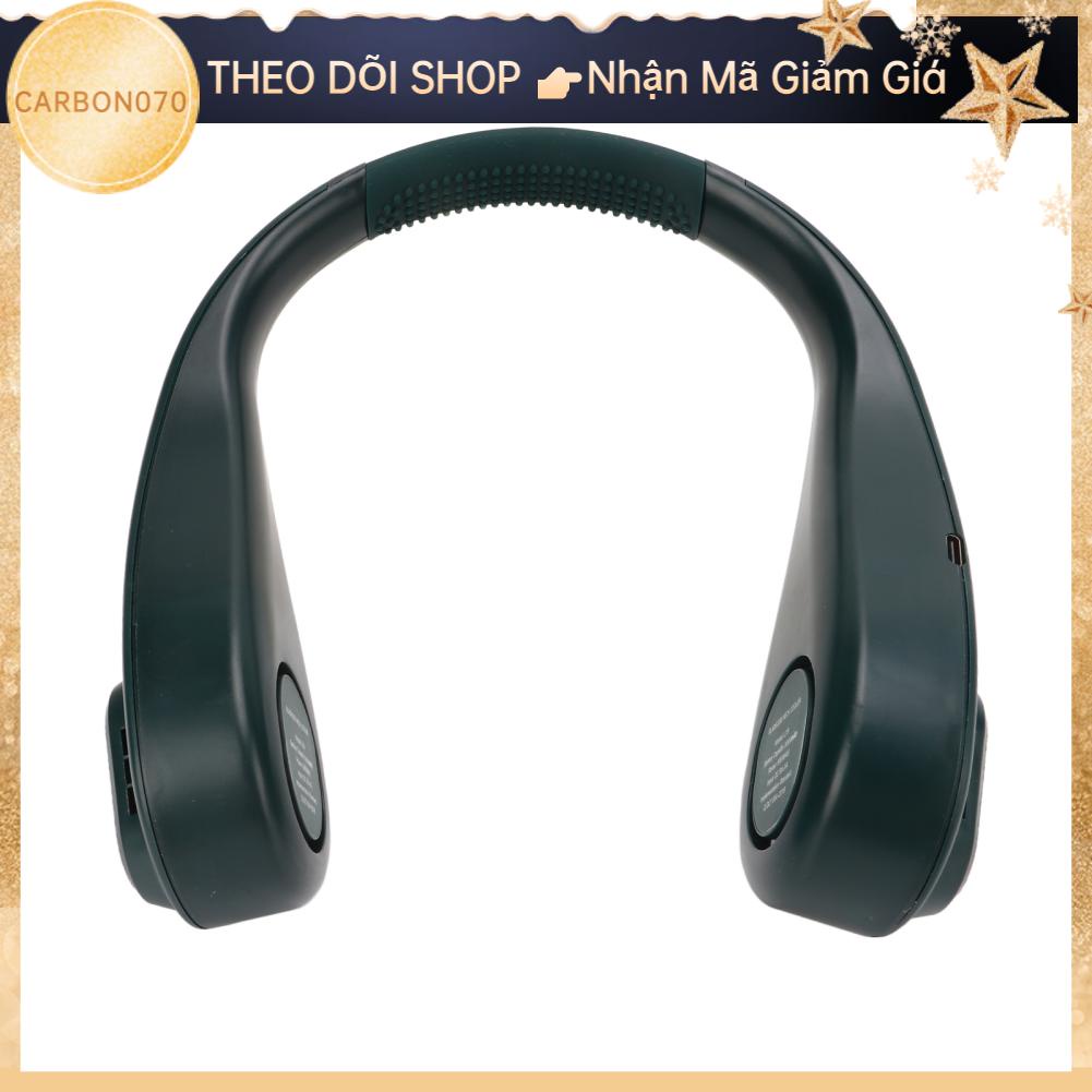 Carbon070 Quạt treo cổ Màn hình kỹ thuật số thông minh USB di động có thể sạc lại không cánh thao 5V 1A