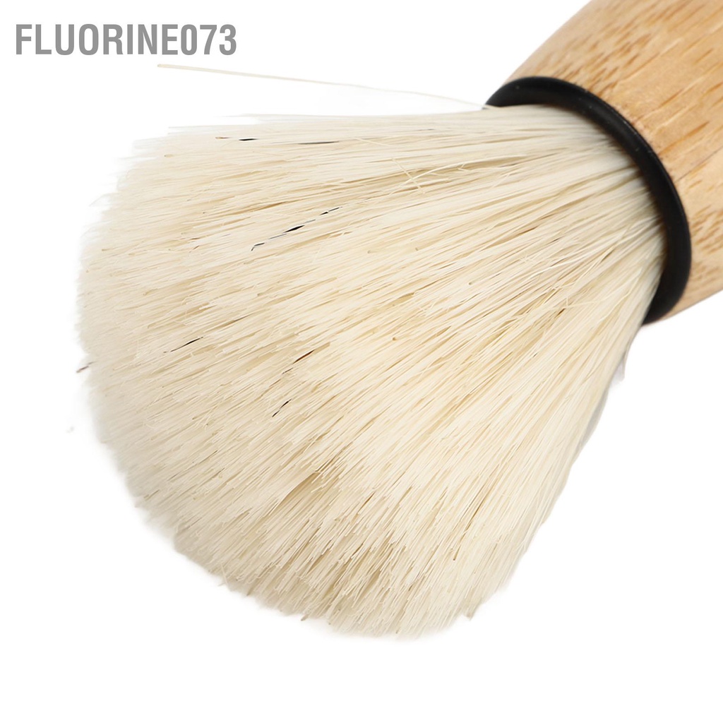 Fluorine073 Nam Bàn Chải Cạo Râu Tại Nhà Salon Tóc Công Thái Tay Cầm Bằng Gỗ Mềm Cọ Dụng Cụ Lông Mặt
