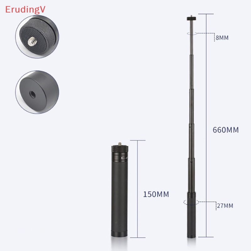Gậy Tự Sướng Cầm Tay 6 Khớp Nối Dài Bằng Hợp Kim Nhôm Ốc Vít 1 / 4 Inch