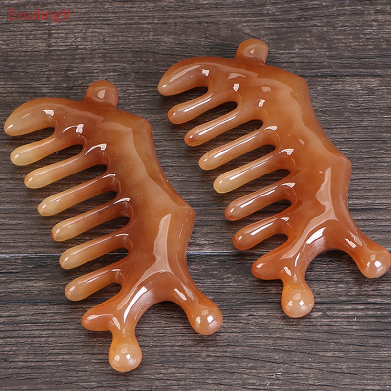 Lược Chải Tóc Mát Xa Da Đầu 1 Cái Răng Thưa Bằng Nhựa Resin