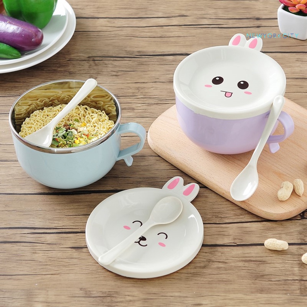 Bát Ăn Cơm Hai Tầng Bằng Thép Không Gỉ Tái Sử Dụng Tiện Lợi Dành Cho Nhà Bếp