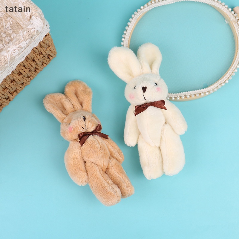 1 Mặt Dây Chuyền Hình Gấu / Thỏ Nhồi Bông Mềm Mại Dễ Thương