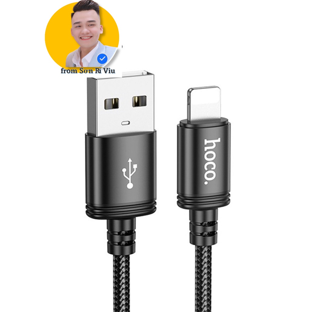 Cáp Sạc Nhanh Hoco X89 cho IP và SS dây dù siêu bền chống đứt dài 1M