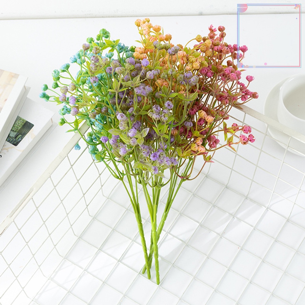 1 Nhánh 5 Nhánh 150 Bông Hoa Gypsophila Nhân Tạo Bằng Nhựa Dễ Chăm Sóc Trang Trí Nhà Cửa