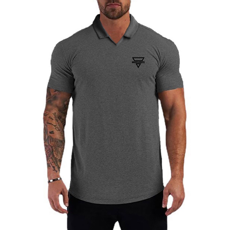 Áo Thun Polo Tay Ngắn Bằng Cotton Thoáng Khí Thời Trang Mùa Hè Dành Cho Nam