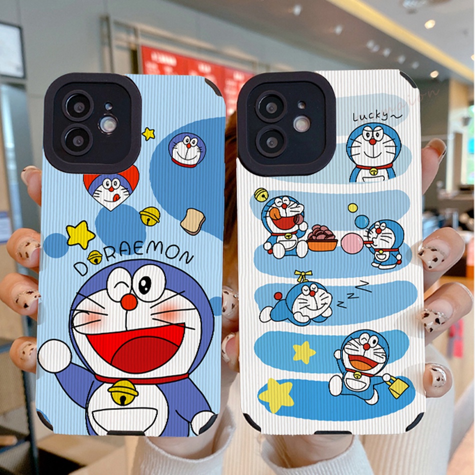Ốp Điện Thoại Da Silicon Mềm Hình Doraemon NASA Cho iPhone 11 12 13 14 Pro MAX 11Pro 13Pro 7 8 Plus X XR XS MAX SE 2020