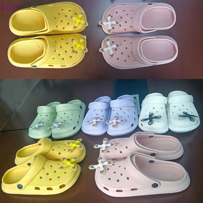 1 Phụ Kiện Khóa Gài Xoay Bằng PVC Dễ Thương Trang Trí Vòng Tay Croc Mới