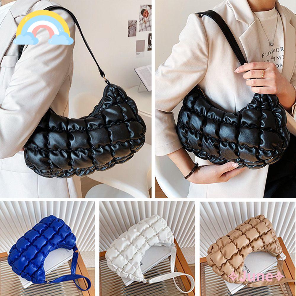 JUNE Túi Xách Da PU Đeo Vai Thời Trang Cho Nữ