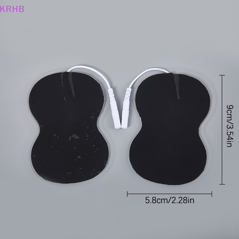 Set 2 Miếng Đệm Điện Cực Bằng Vải Không Dệt Tự Dính 5.8 X 9Cm Cho Máy Kỹ Thuật Số Mới