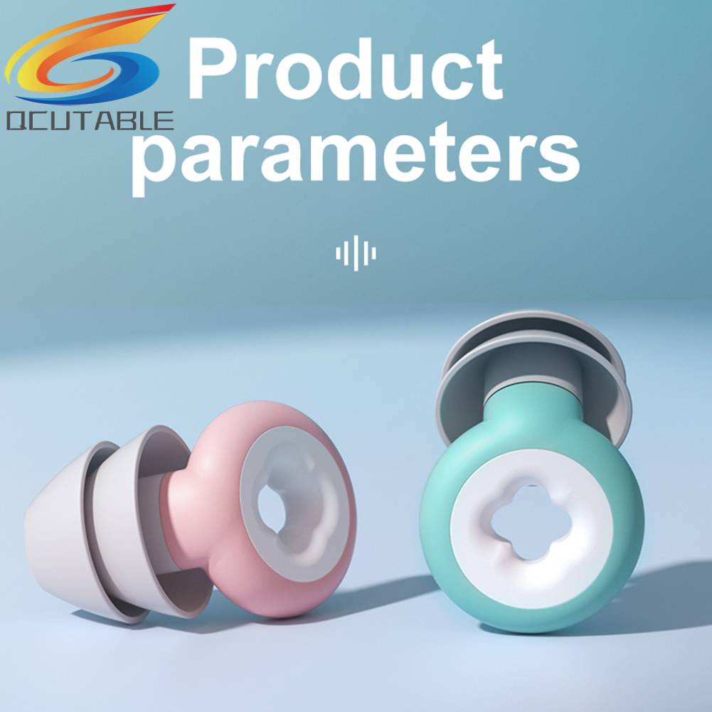 Nút Bịt Tai 2 Lớp Bằng Silicone Chống Ồn Tiện Dụng Mang Theo Du Lịch