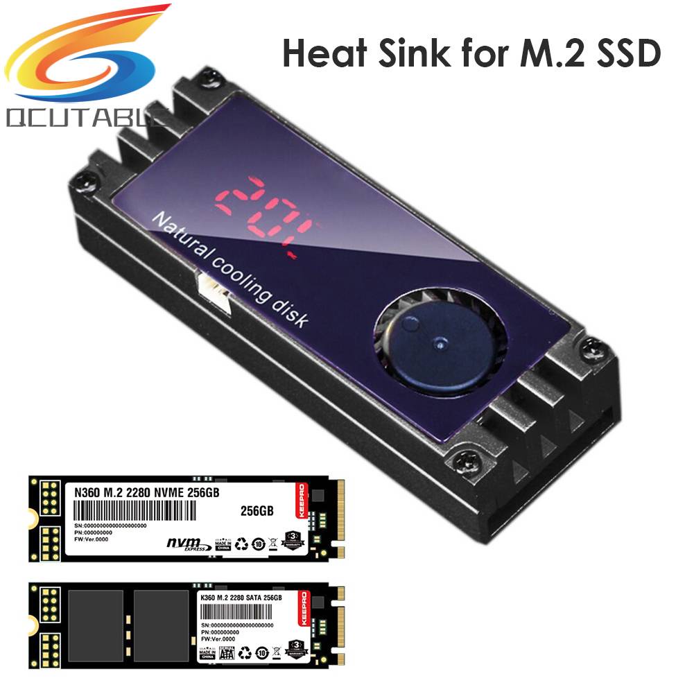 Quạt TảN NhiệT M.2 SSD VớI MàN HìNh HiểN Thị Kỹ ThuậT Số