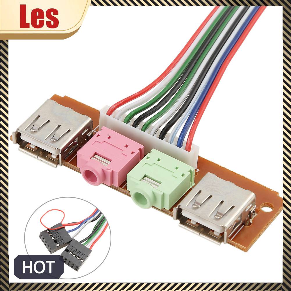 Cáp Âm Thanh I / 0 Hai Cổng USB Cho Máy Tính Ốp