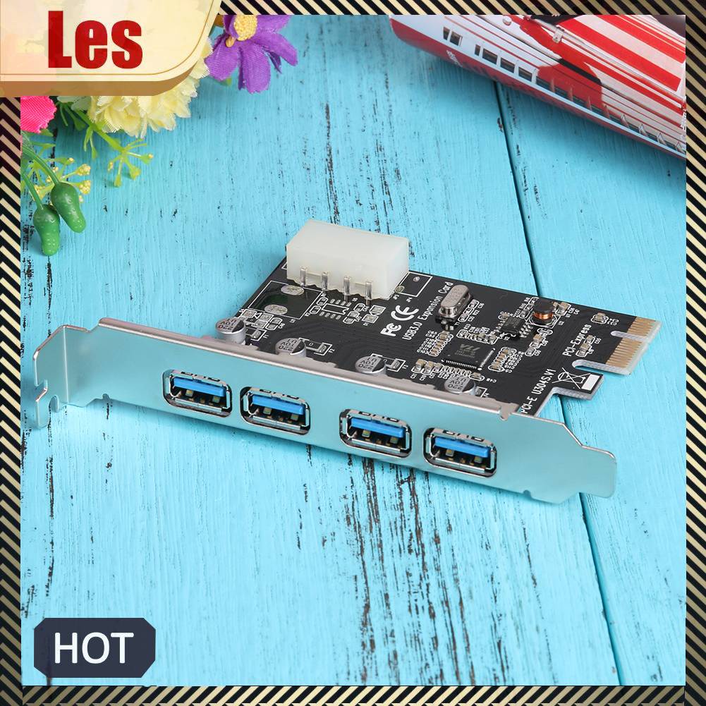 Thẻ Mở Rộng 4 Cổng Usb 3.0 PCI-E Sang Usb 3.0 Chuyên Dụng Cho Máy Tính