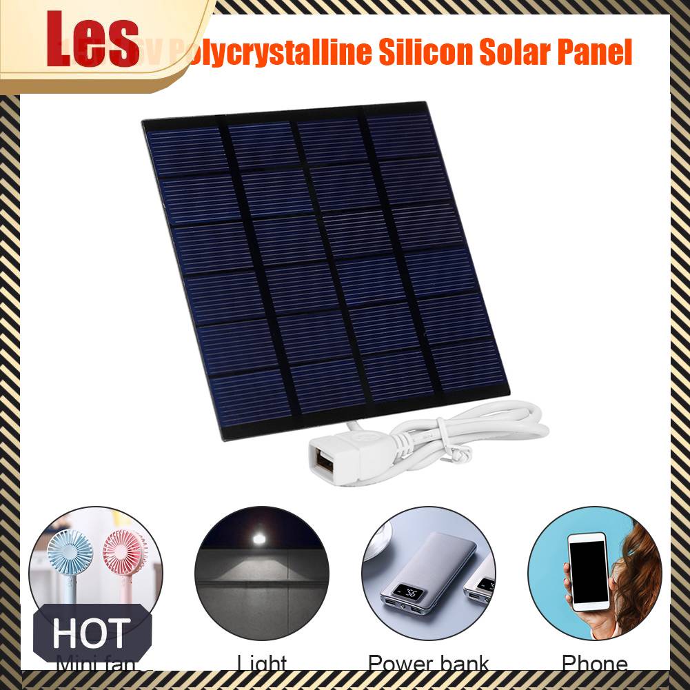 Tấm Sạc Năng Lượng Mặt Trời DIY 1.5W 6V USB Bằng Polysilicon Nhỏ Gọn