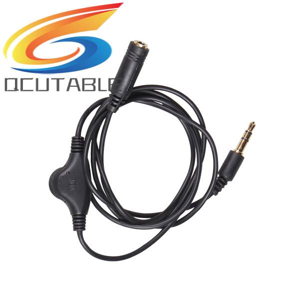 Dây Cáp Nối Dài Tai Nghe 3.5mm M / F Dài 1M Kèm Nút Điều Chỉnh Âm Lượng
