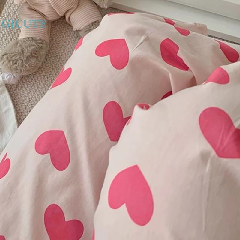 Quần Ngủ Ống Rộng Màu Hồng Ngọt Ngào Dễ Thương Cho Nữ