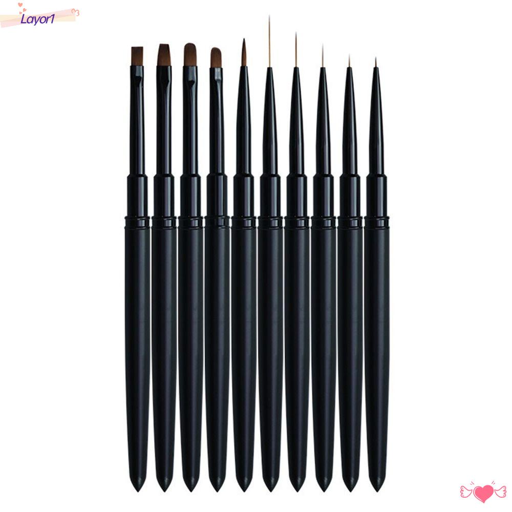 LAYOR1 Cọ Vẽ Móng Tay Gel Siêu Mỏng LAYOR1