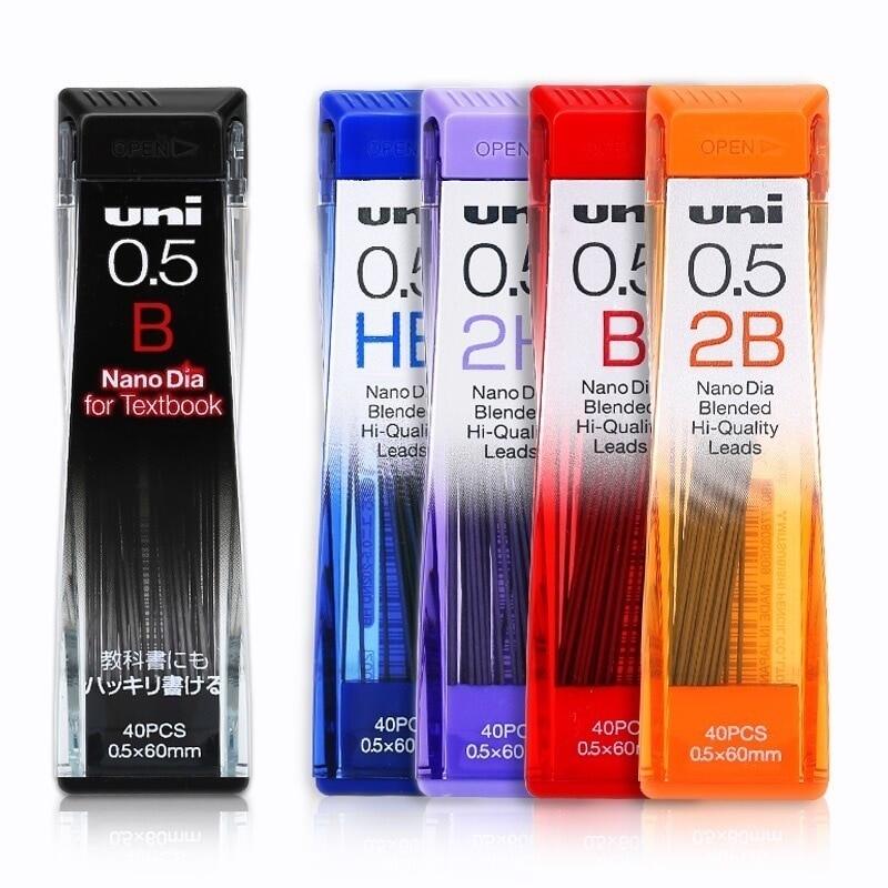 1 Bút Chì Bấm Siêu Cứng UNI Lead 0.3 / 0.5 / 0.7 / 0.9-202ND HB2B / 2H / 3B / 4B