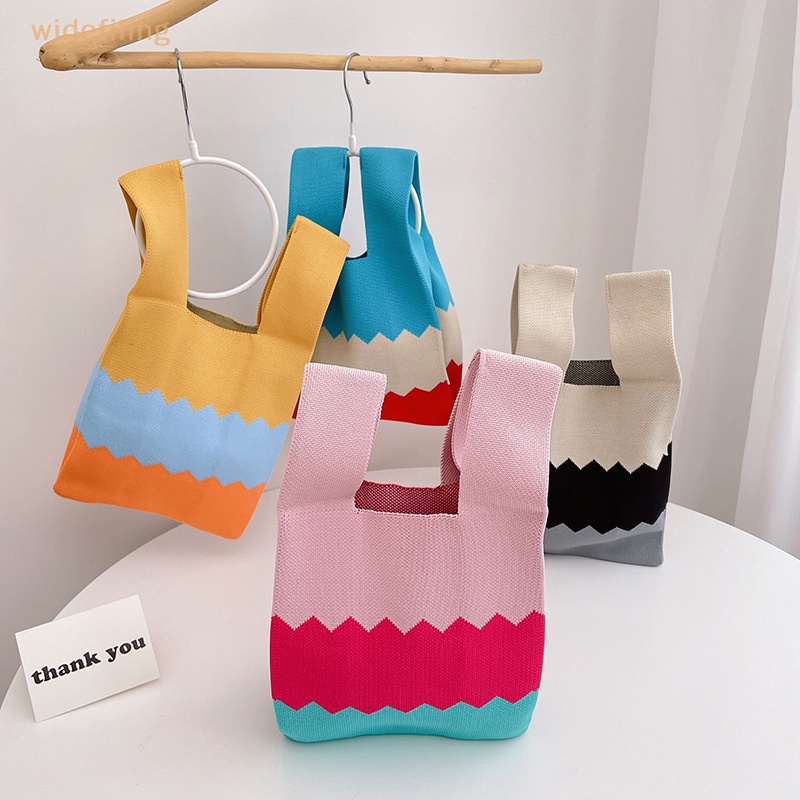 Túi Tote Đan Len Sức Chứa Lớn Thời Trang Sáng Tạo Cho Nữ