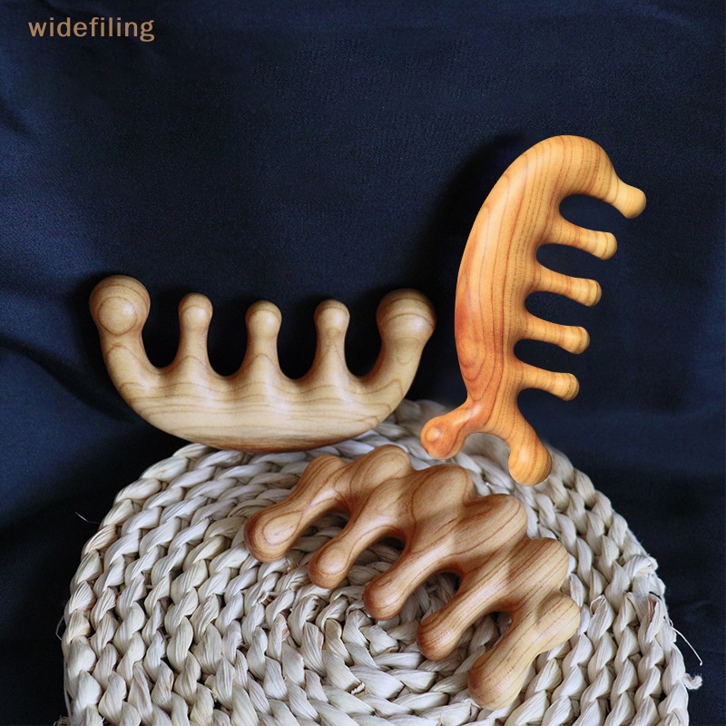 1 Lược Chải Tóc Mát Xa Da Đầu Bằng Gỗ Gụ Mahogany Năm Răng Thư Giãn Chống Tĩnh Điện