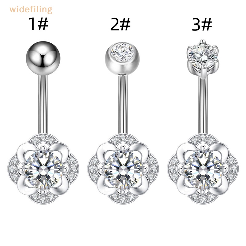 Khuyên Rốn Bằng Thép Titan Đính Đá Zircon Thời Trang Cho Nữ