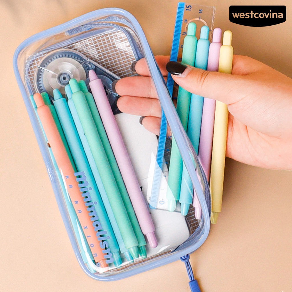 [WSTN] [WSTN]✎Túi Đựng Bút Trong Suốt Cỡ Lớn Chống Thấm Nước Tiện Dụng Cho Học Sinh