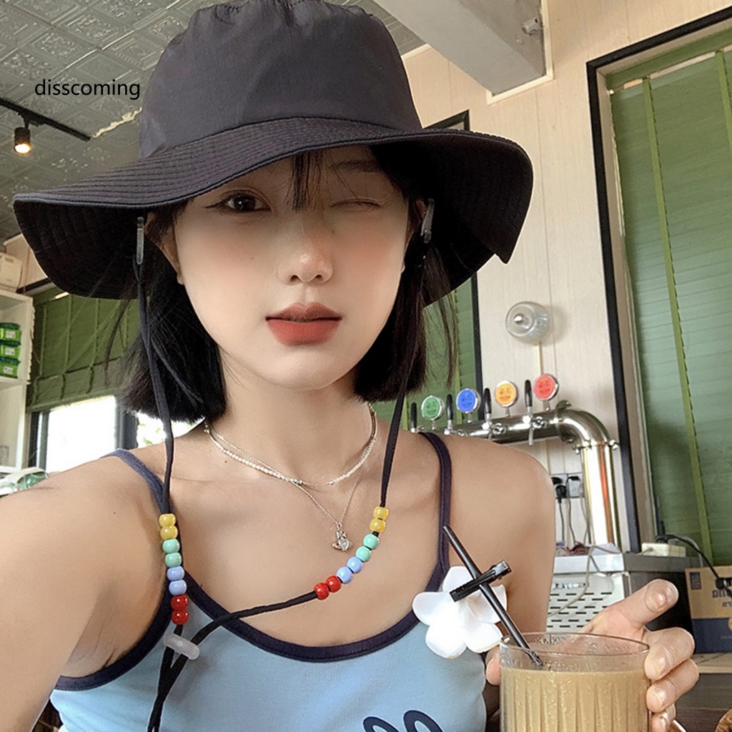 Băng Đô SL SL SL SL| Nón Rộng Vành Chống Nắng Có Dây Điều Chỉnh Được Tiện Lợi Dành Cho Nữ