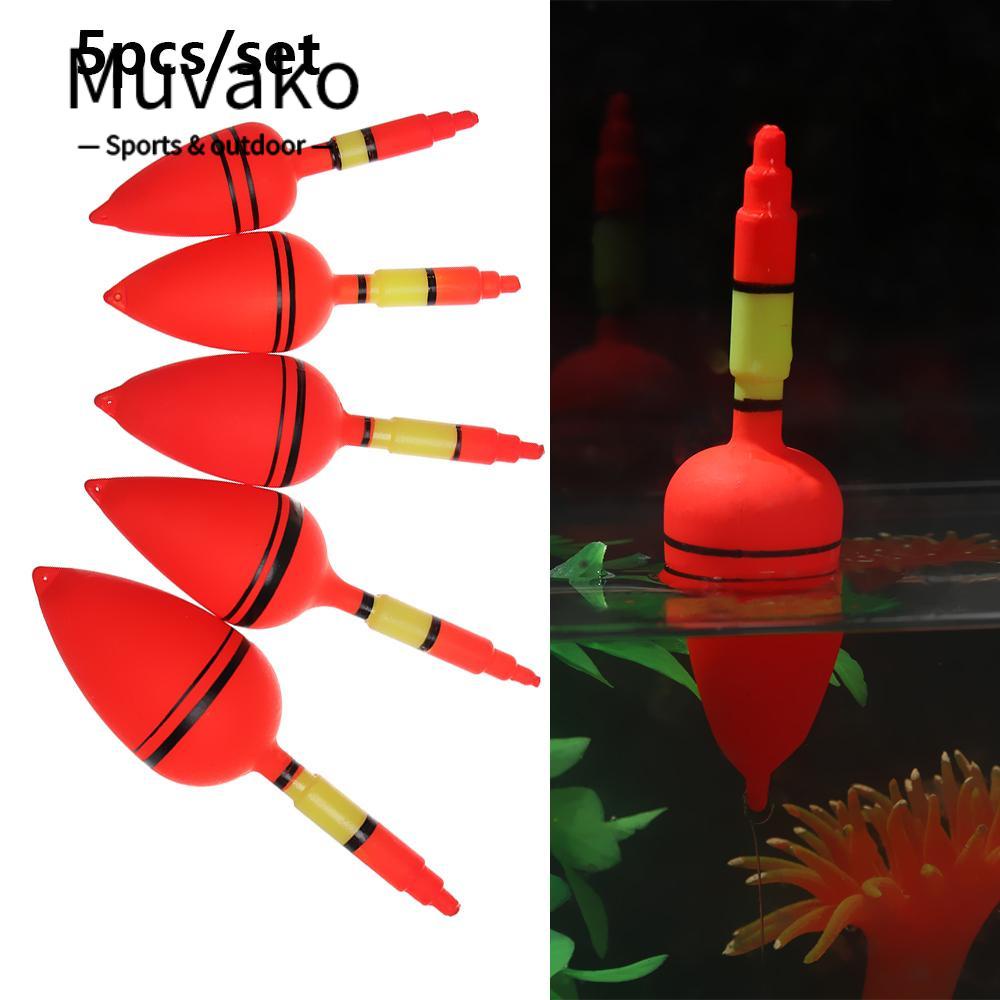 MUVAKO Set 5 Phao Nổi Phát Sáng Câu Cá Ban Đêm