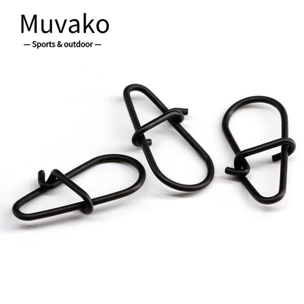 MUVAKO Set 100 Vòng Treo Móc Câu Cá Bằng Thép Không Gỉ