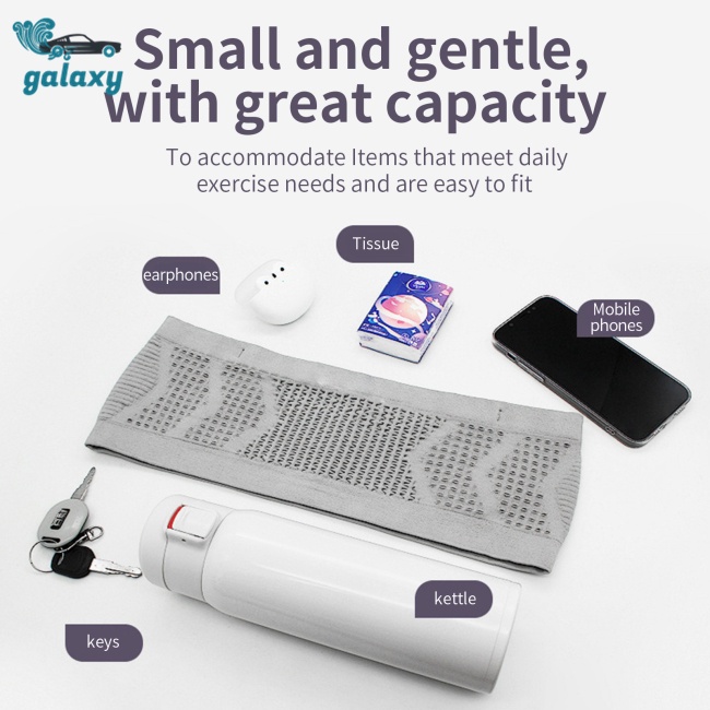 Galaxy Túi Thể Thao Đeo Hông Siêu Nhẹ Thoáng Khí Chống Trượt Cỡ Lớn Đa Năng Cho Nam Nữ