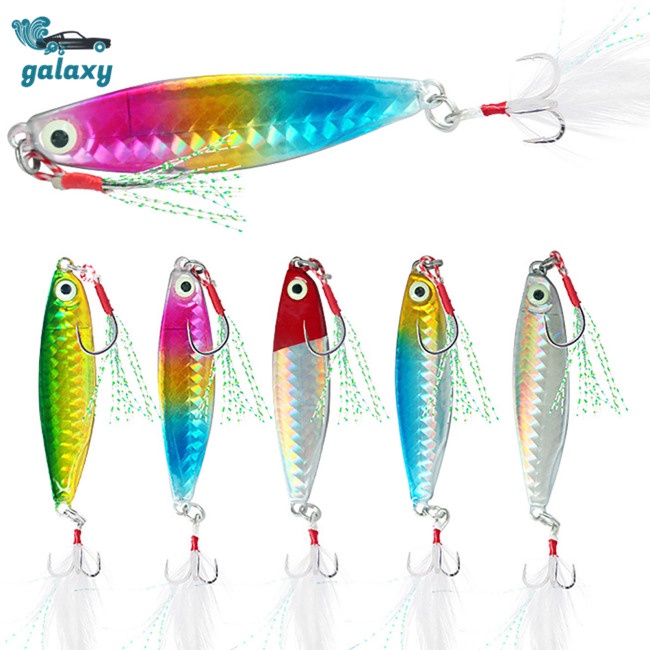 Galaxy Set 5 Mồi Giả Nhử Cá 7g / 10g / 15g / 20g / 30g Bằng Nhựa Kèm Hộp Đựng