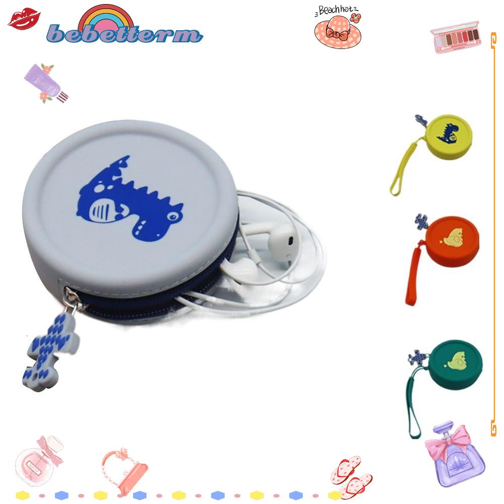 BEBETTERM Túi Tròn Đựng Đồ Trang Điểm / Tai Nghe Đa Năng Tiện Dụng