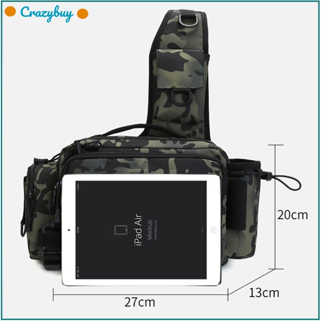 Cr Túi Đựng Dụng Cụ Câu Cá Đa Năng Sức Chứa Lớn Tiện Dụng