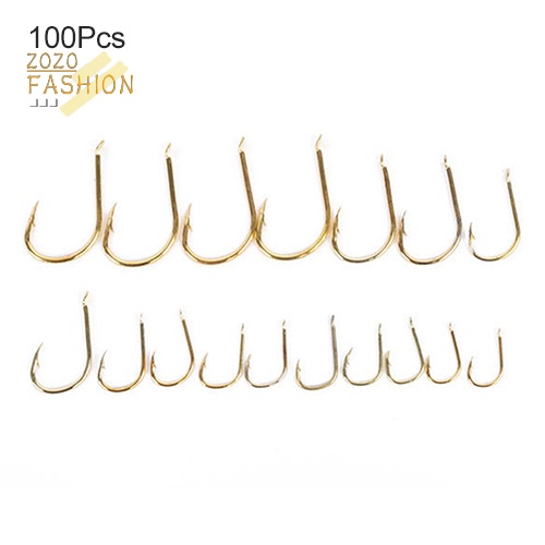 Set 100 / 3 / 100 Túi Đựng Đồ Tiện Lợi#-12# Móc Câu Cá Kim Loại Sắc Bén Siêu Bền