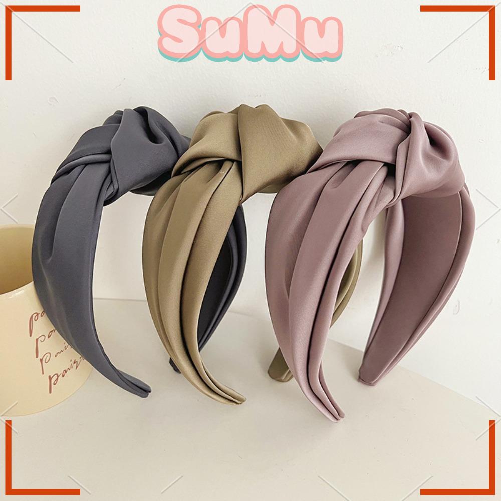 SUMU Băng Đô Cài Tóc Bản Rộng Thiết Kế Mới Cho Nữ