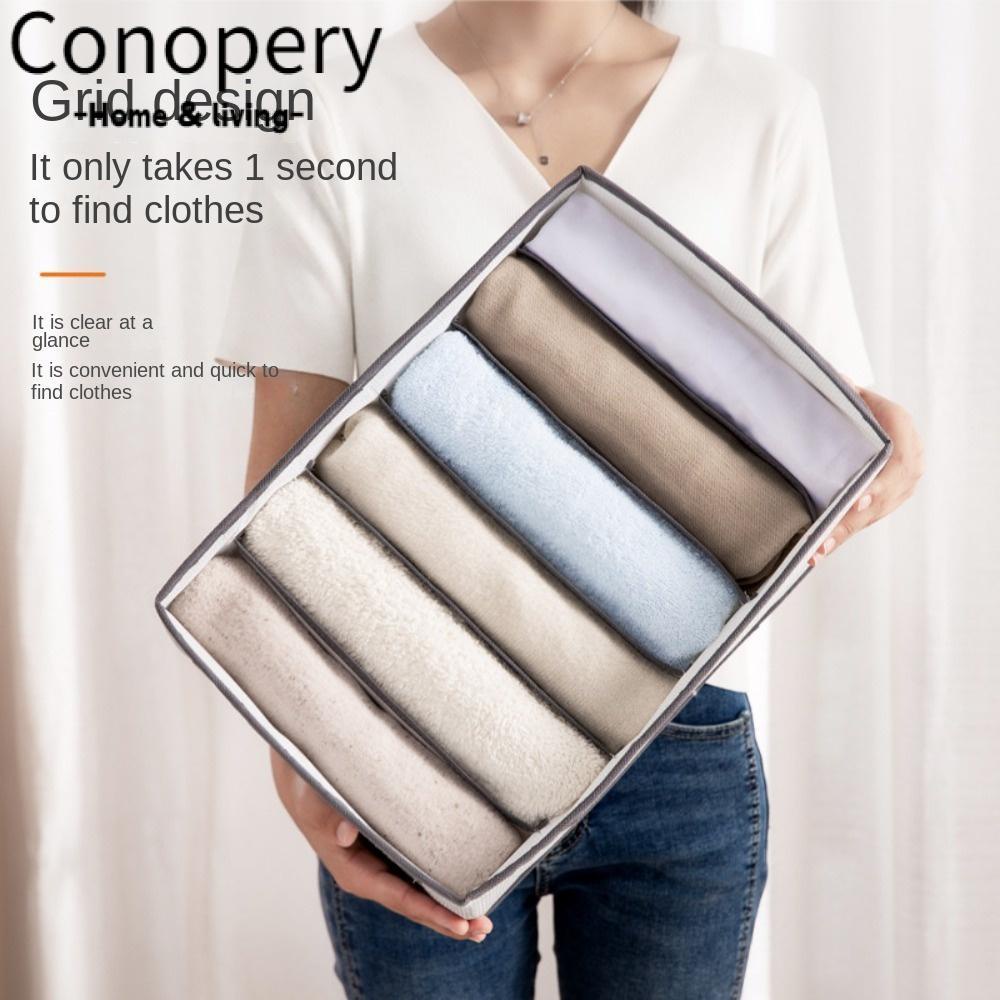 CONOPERY Hộp Đựng Quần Áo Chia Ngăn Tiện Lợi