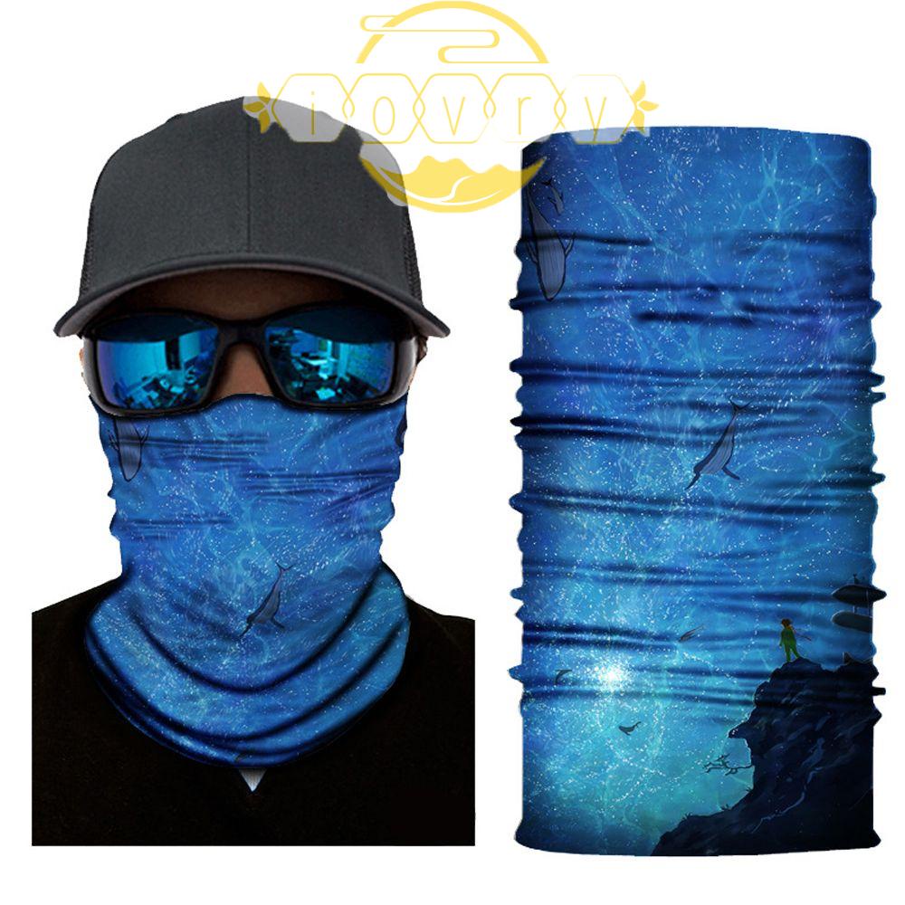 IVORY Khăn Choàng Cổ Bandana Polyester Co Giãn Cao Không Đường May Cho Nam Nữ Hoạt Động Ngoài Trời