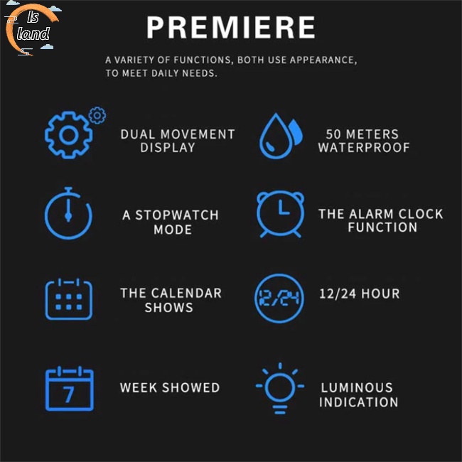 SMAEL Đồng Hồ Điện Tử Chống Thấm Nước Kiểu Dáng Sang Trọng Cho Nam