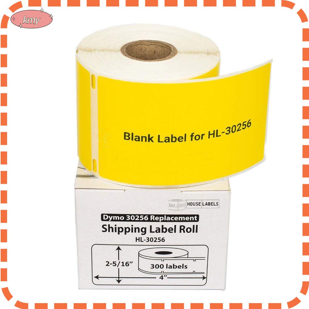 Set 4 Cuộn 500 Nhãn Dán Tự Dính Màu Vàng Kích Thước 3.9 * 2in Chuyên Dụng Cho Máy In Văn Phòng