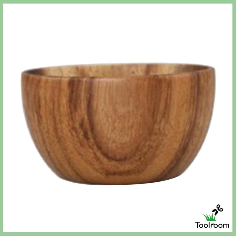 Tô Tròn Bằng Gỗ Tự Nhiên Kích Thước 8x6cm Đựng Salad