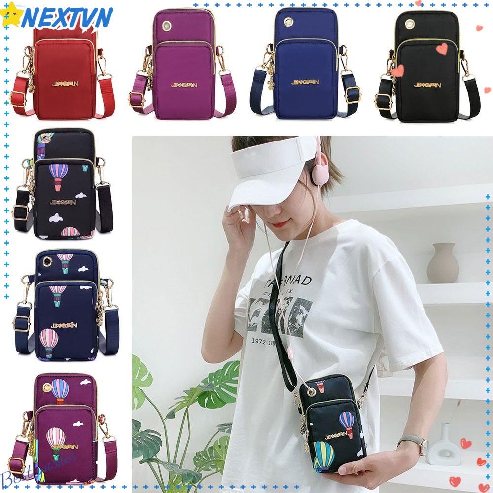 NEXTVN Túi Đeo Chéo Đựng Điện Thoại 3 Lớp Mẫu Mới Với Phích Cắm Tai Nghe Ngoài Trời