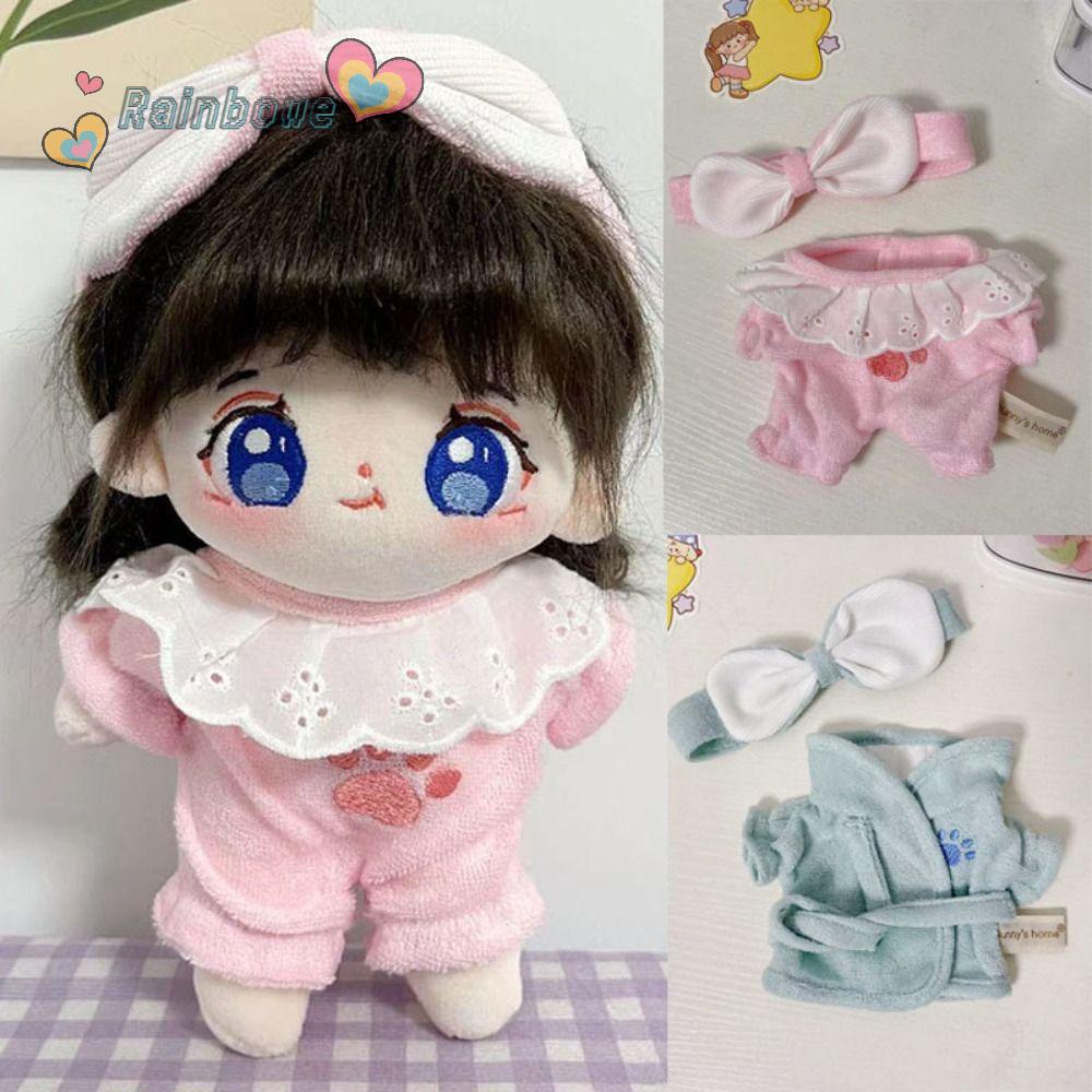 RAINBOW (MớI) Bộ QuầN ÁO + Băng BuộC ĐầU Ngủ Cho BúP Bê