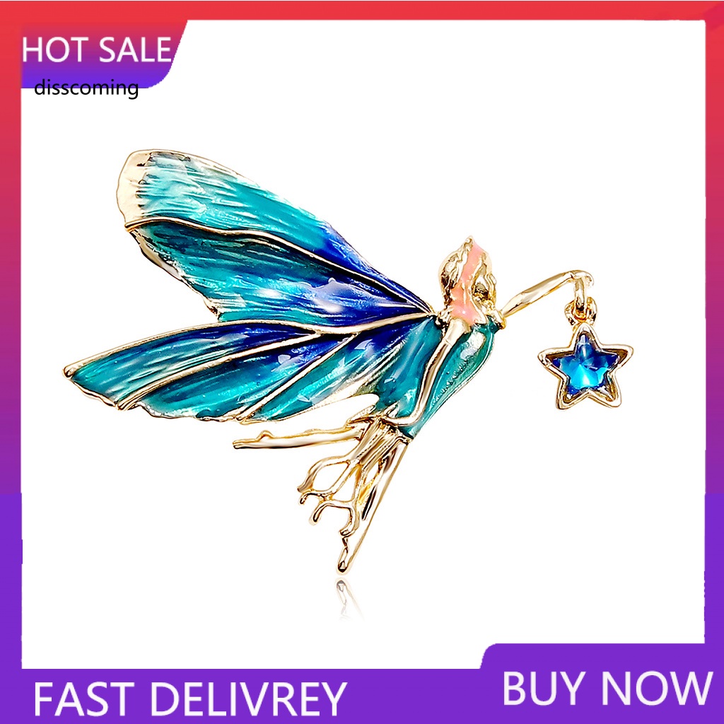 Áo Thun In Hình SL SL SL SL Thời Trang Cá Tính| Trâm Cài Áo Hình Đôi Cánh Thiên Thần Sáng Tạo Cao Cấp