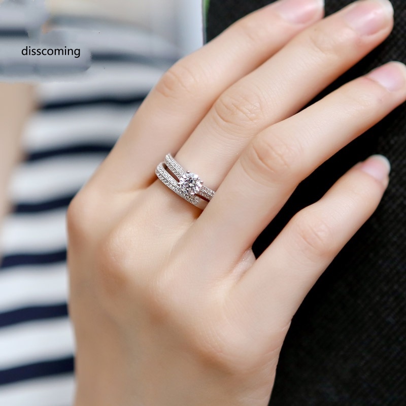 Áo Thun In Hình SL SL SL SL Thời Trang Cá Tính| Nhẫn Đính Hôn Đính Đá Zircon Phong Cách Thời Trang Âu Mỹ