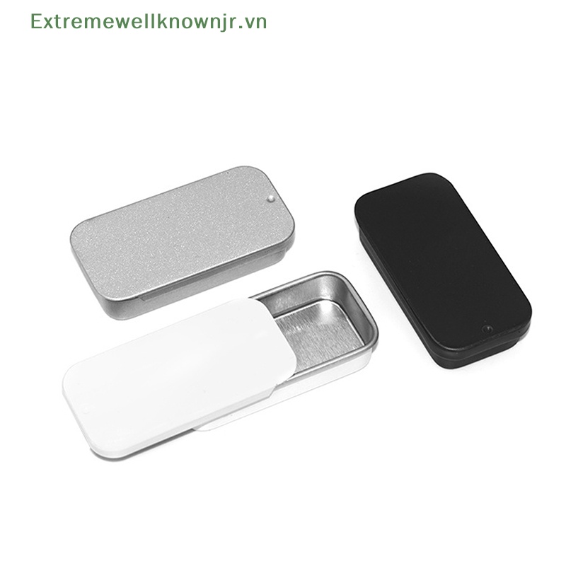 Hộp Thiếc Mini Hình Chữ Nhật Đựng Thuốc Tiện Dụng