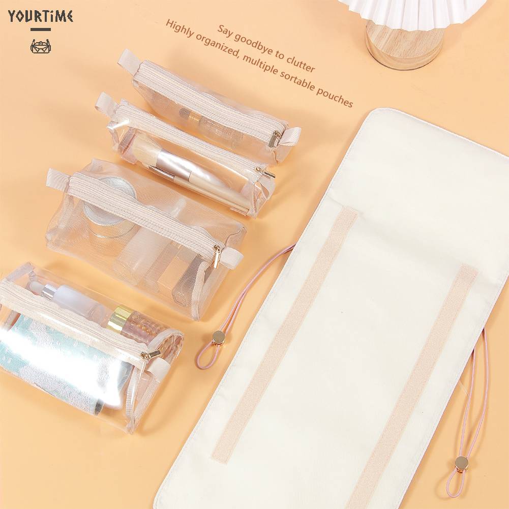 Túi Cuộn Đựng Mỹ Phẩm 4 Trong 1 Sức Chứa Lớn Tiện Dụng