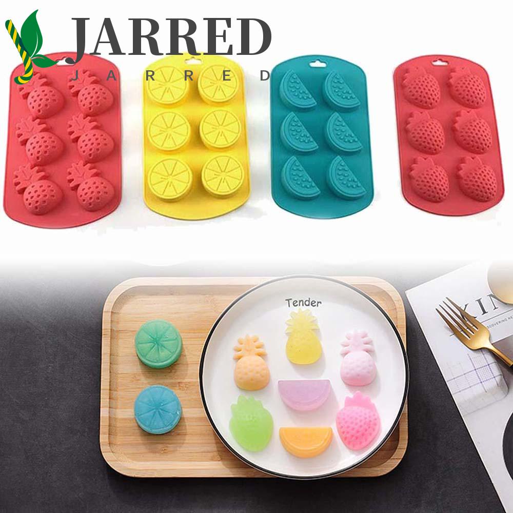 JARRED Khuôn Silicone Làm Nến / Chocolate Hình Trái Dứa / Dưa Hấu