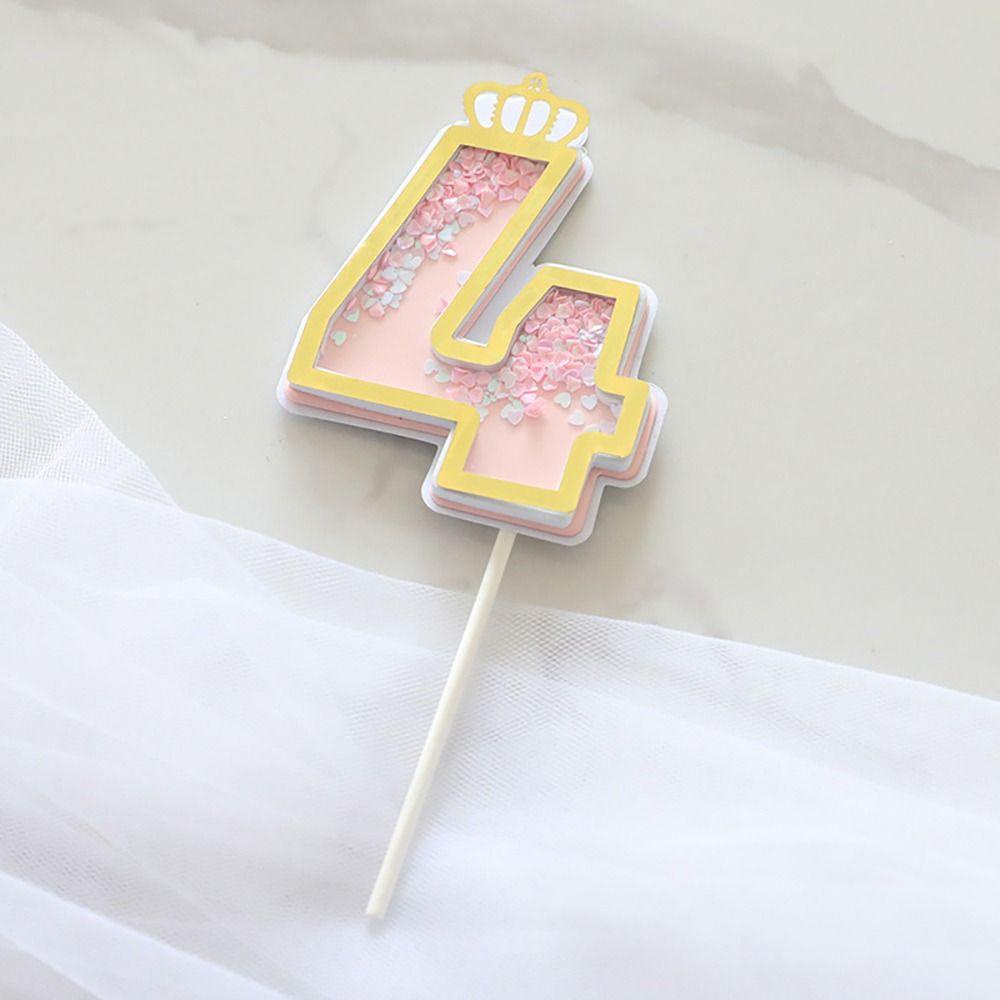 YANN1 Topper Cắm Trang Trí Bánh Kem Hình Chữ Happy Birthday