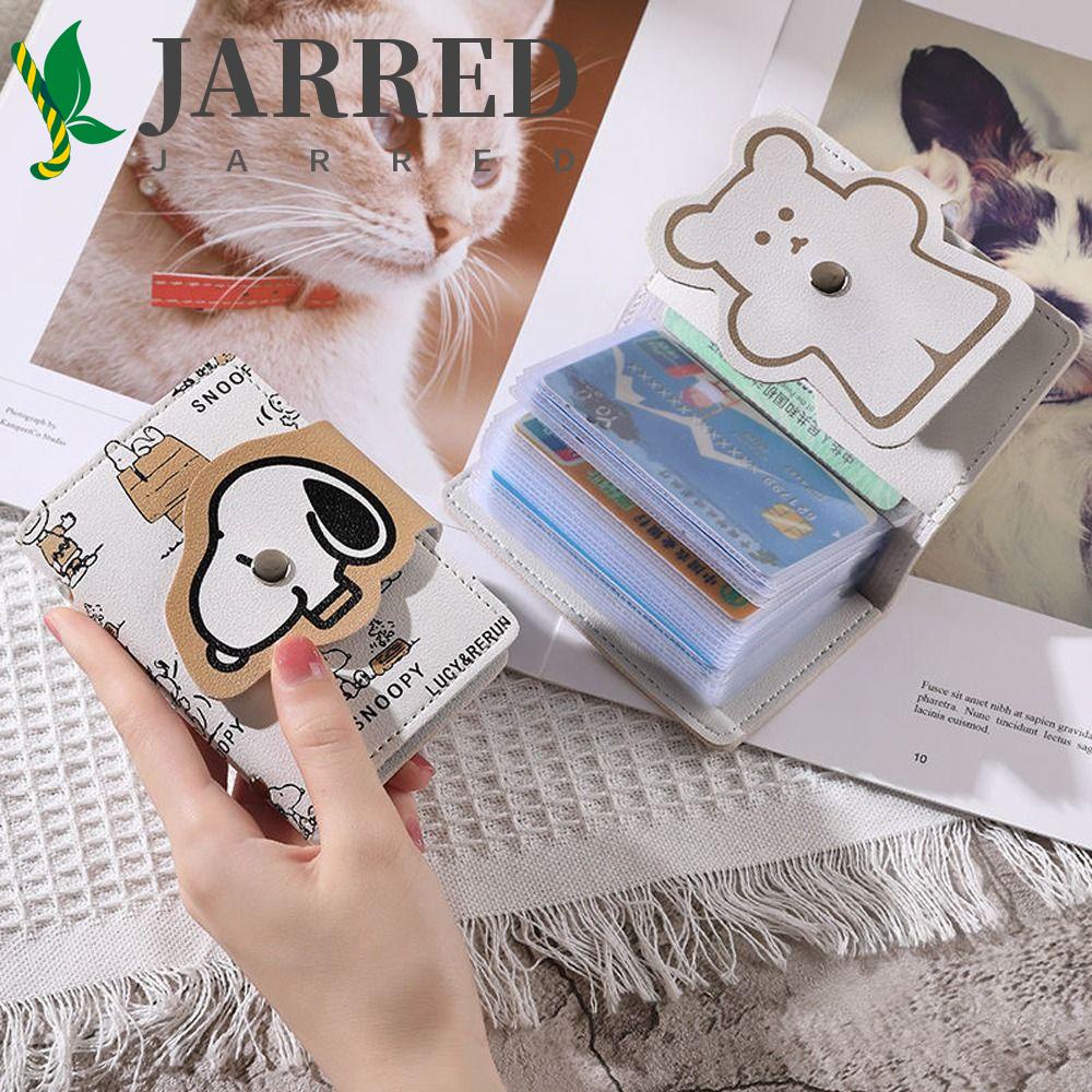 JARRED Ốp Điện Thoại Da PU Họa Tiết Hoạt Hình Snoopy / Gấu / Chó Dễ Thương Cho Nữ